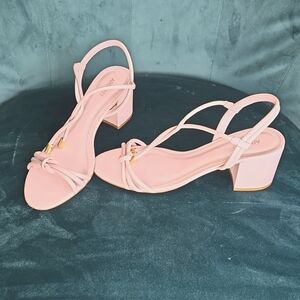 Arezzo Lilac block heel sandal 9.5 women's